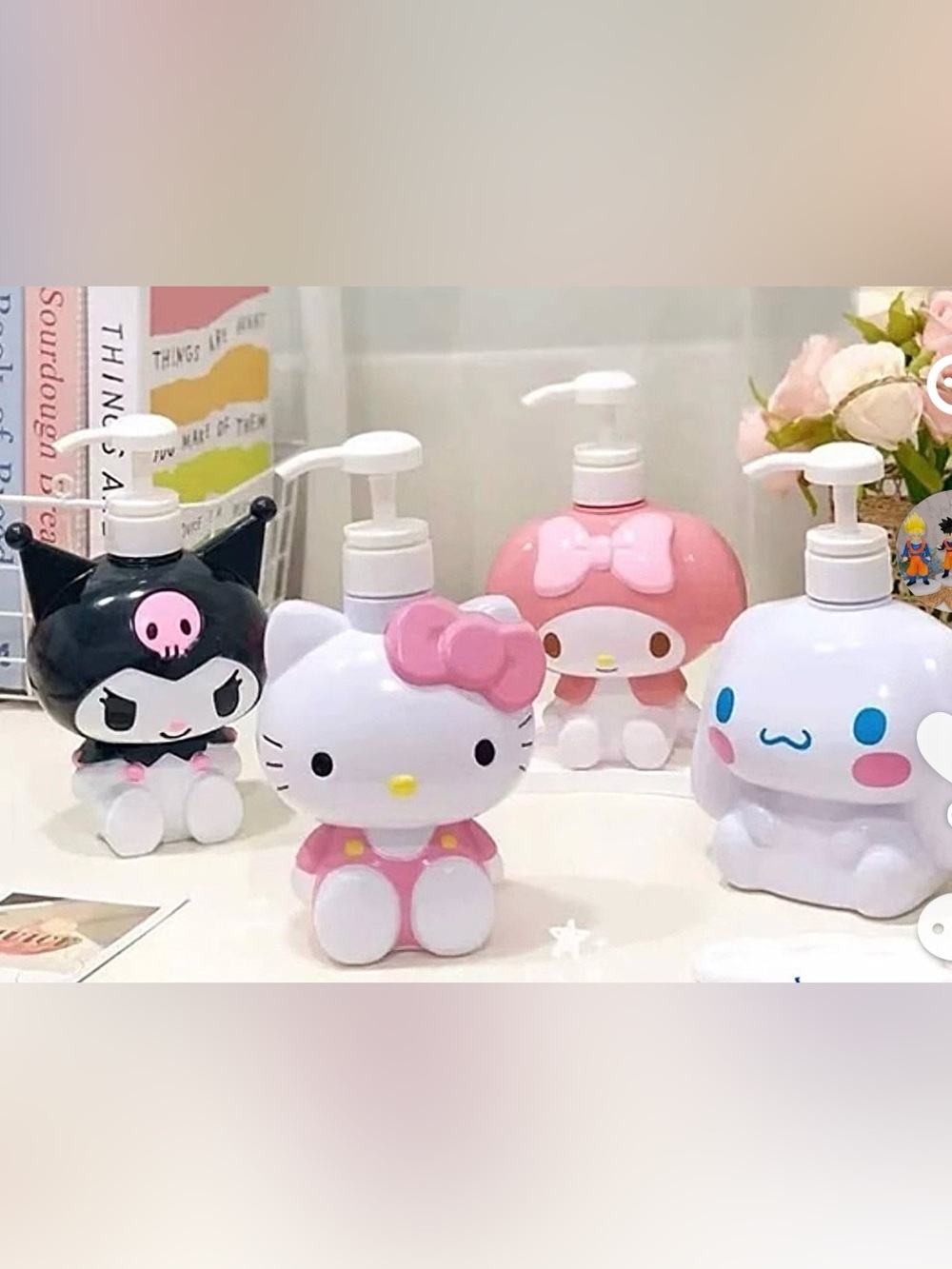 Hello Kitty Pink Cartoon Soap Dispenser